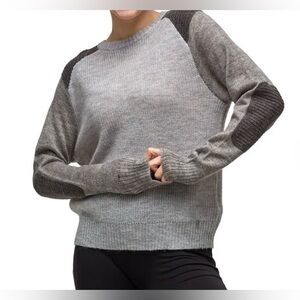 Kari Traa Nordic Faere‎ Alpaca Wool Knit Sweater Women's Size Large Gray